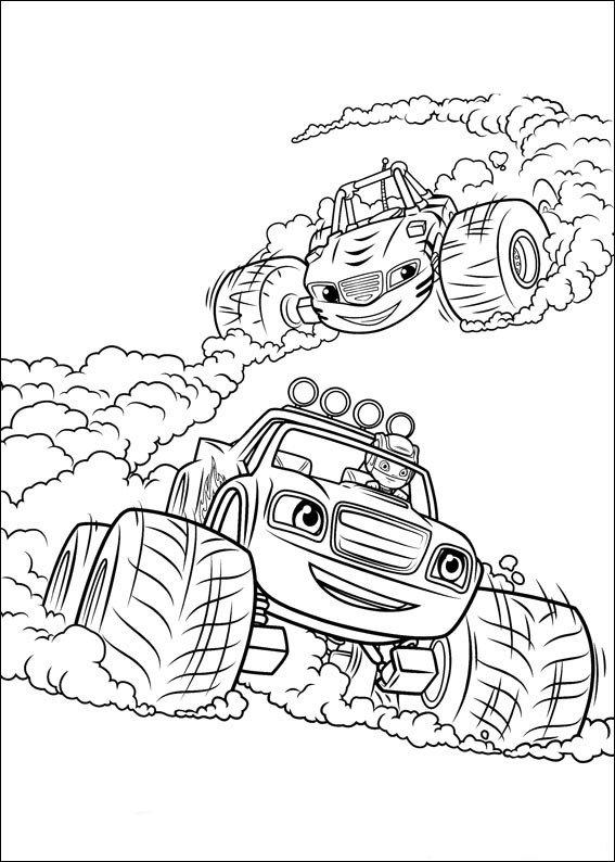 Coloring Pages For Boys Blaze
 Blaze and the Monster Machines Coloring Pages Best
