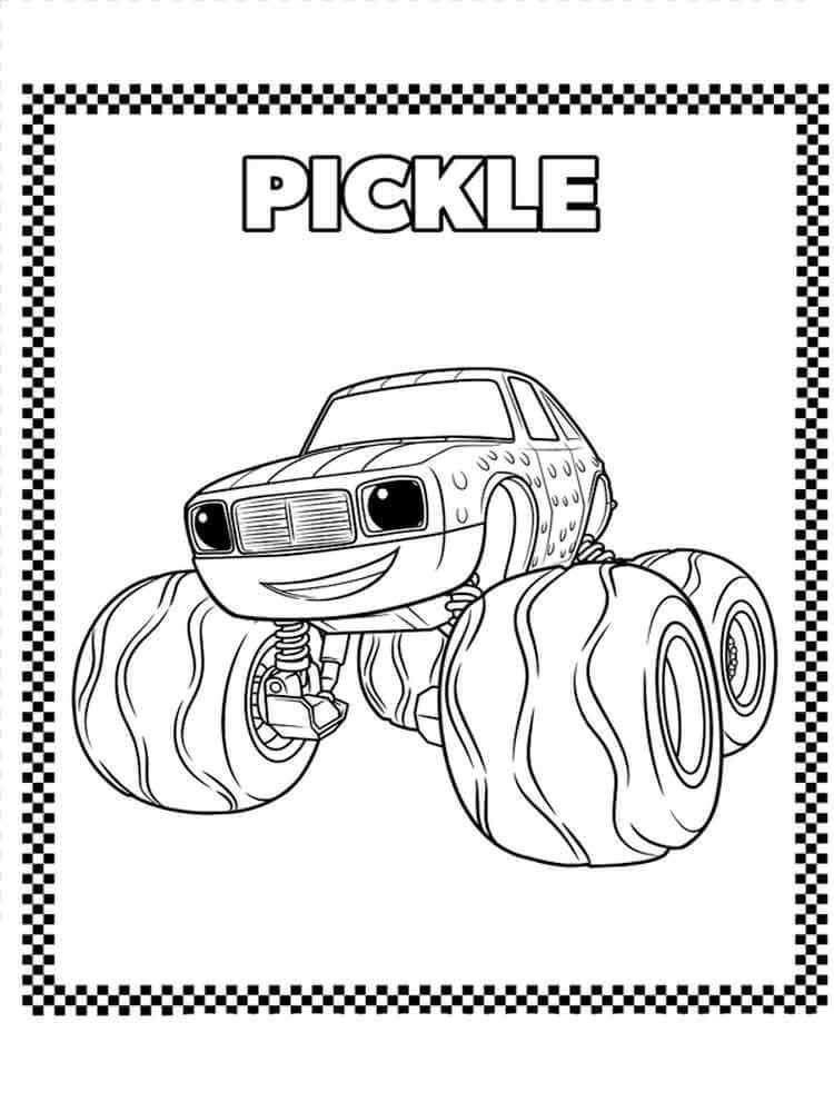 Coloring Pages For Boys Blaze
 Blaze And The Monster Machines Coloring Pages
