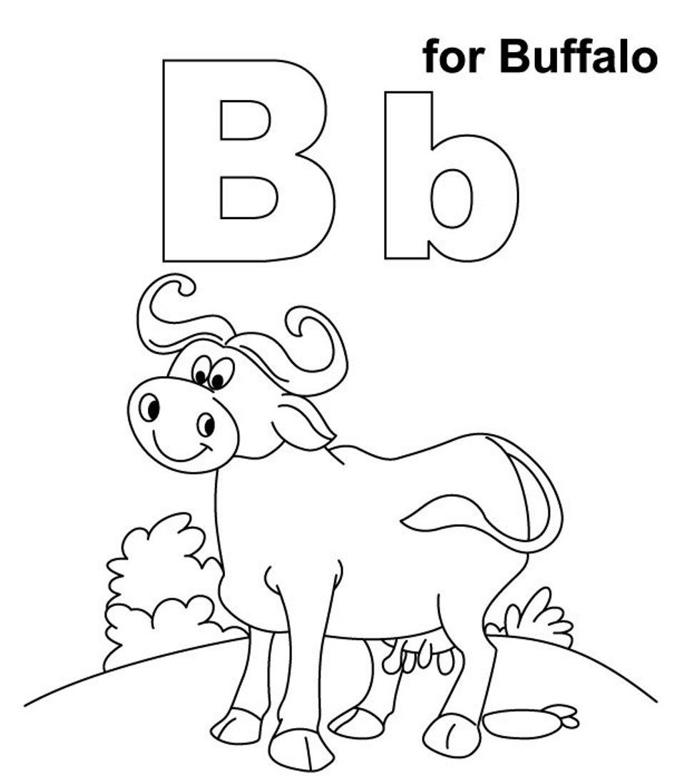 Coloring Pages For Boys Bufulo
 Alphabet Coloring Pages B For Buffalo