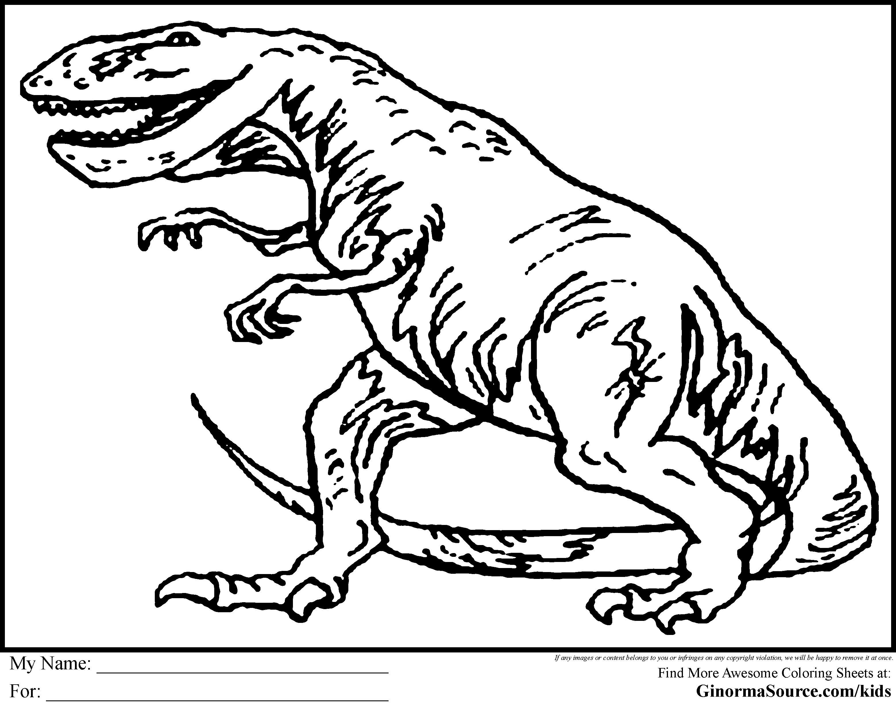 Coloring Pages For Boys Dinos
 Extinct Animals 36 Printable Dinosaur coloring pages