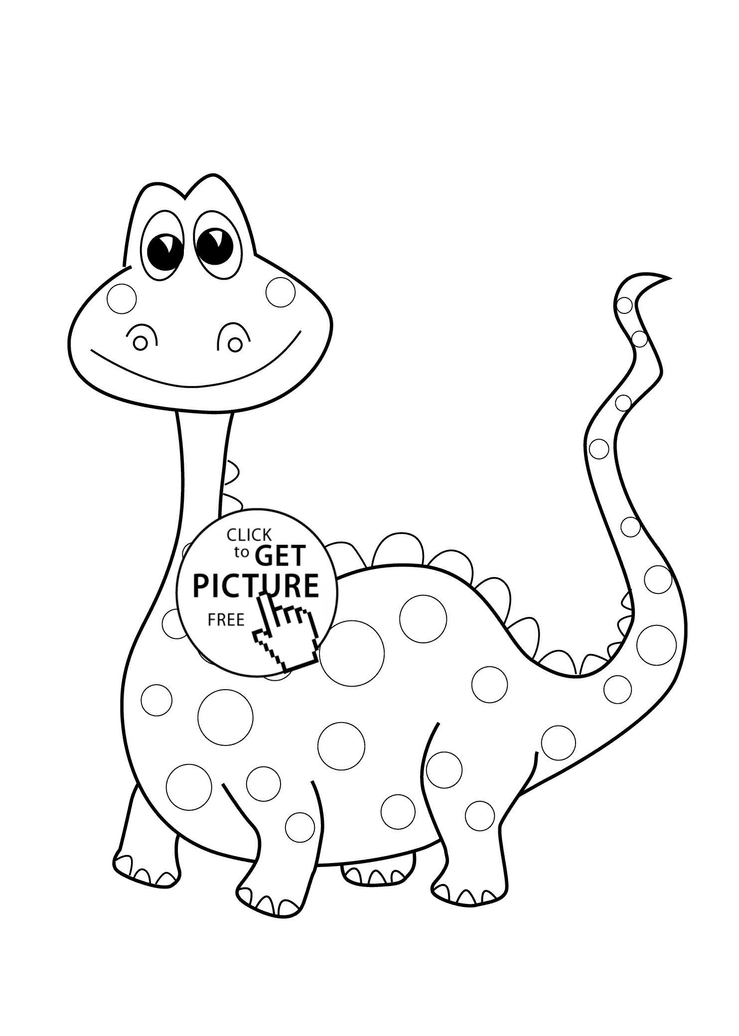 Coloring Pages For Boys Dinos
 Funny Dinosaur coloring page for kids printable free