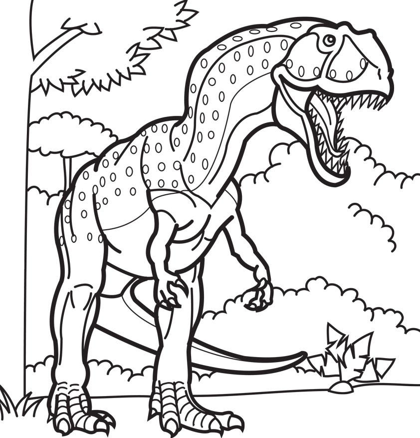 Coloring Pages For Boys Dinos
 Dinosaur Coloring Book Pages Coloring Home