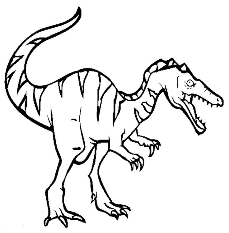 Coloring Pages For Boys Dinosaur
 Baryonyx Dinosaur Coloring Pages
