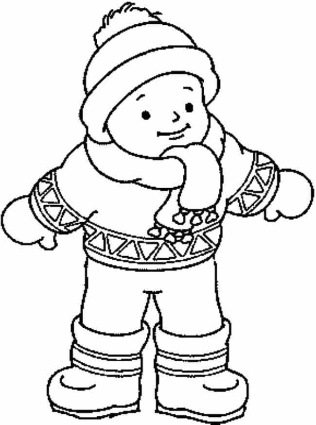 Coloring Pages For Boys Easy Wintewr
 kids winertime coloring pages Google Search