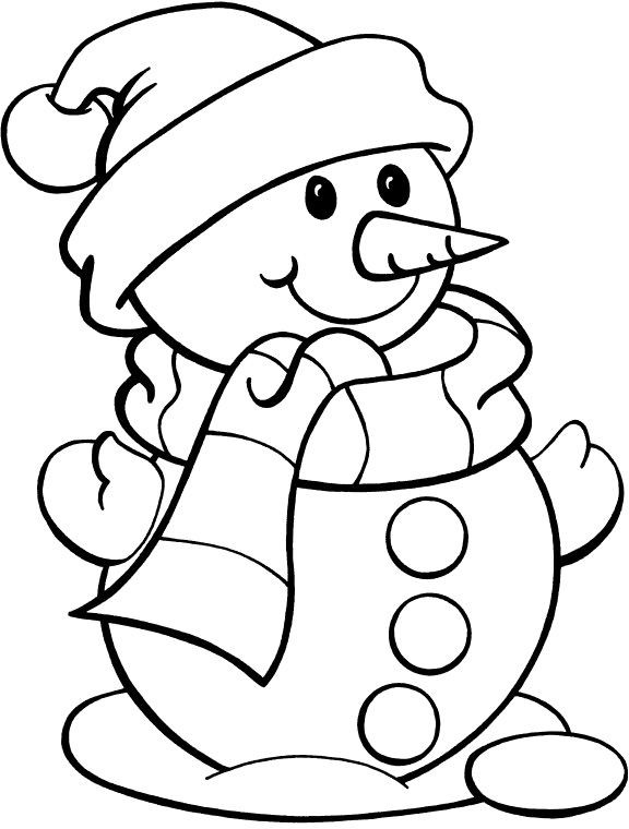 Coloring Pages For Boys Easy Wintewr
 Printable Christmas Coloring Pages Coloring Pages