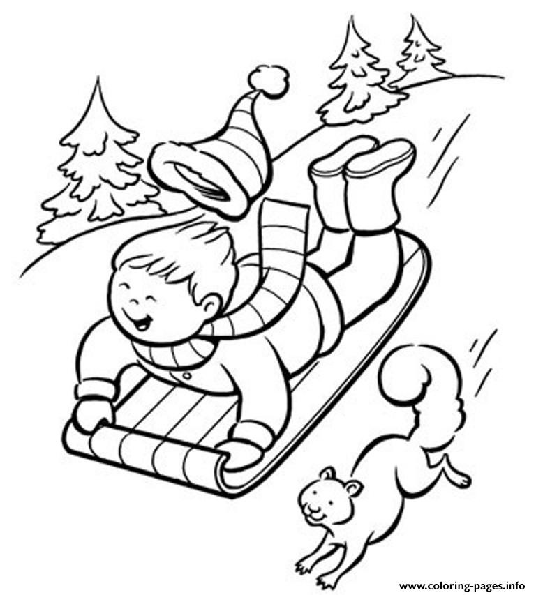 Coloring Pages For Boys Easy Wintewr
 Fun Winter Color Pages To Print380d Coloring Pages Printable
