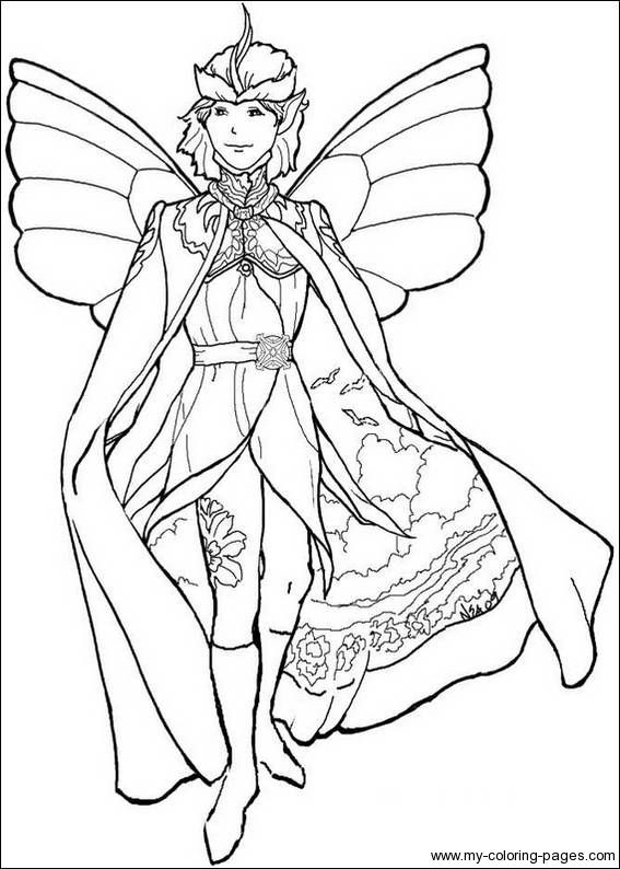 Coloring Pages For Boys Fairy Tail
 iColor "Fairies & Wee Folk" Boy Fairy