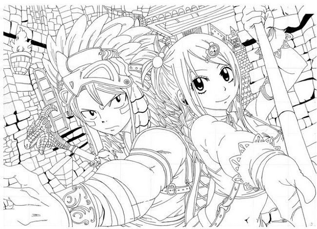 Coloring Pages For Boys Fairy Tail
 fairy tail coloring pages anime