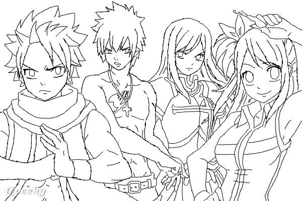 Coloring Pages For Boys Fairy Tail
 Fairy Tail WIP ← an anime Speedpaint drawing by Xaciel