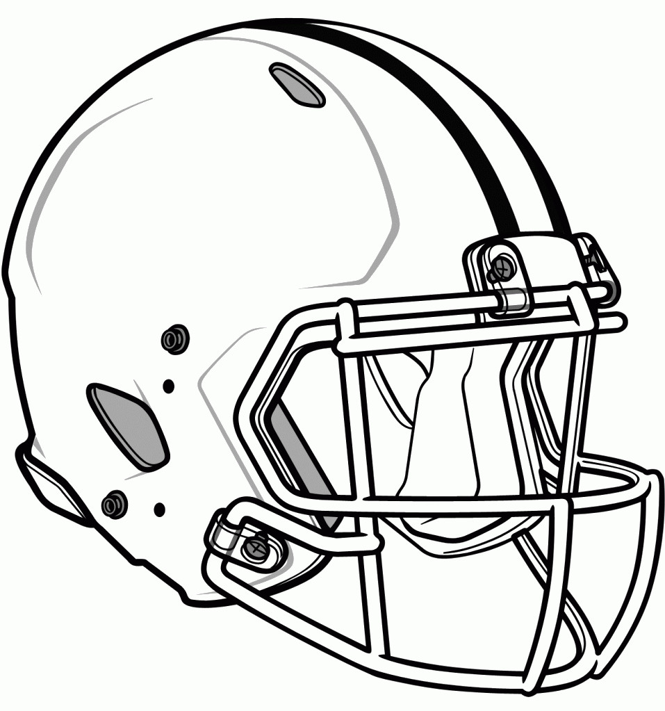 Coloring Pages For Boys Football Packers
 Packers Football Helmet Coloring Page Coloring Home
