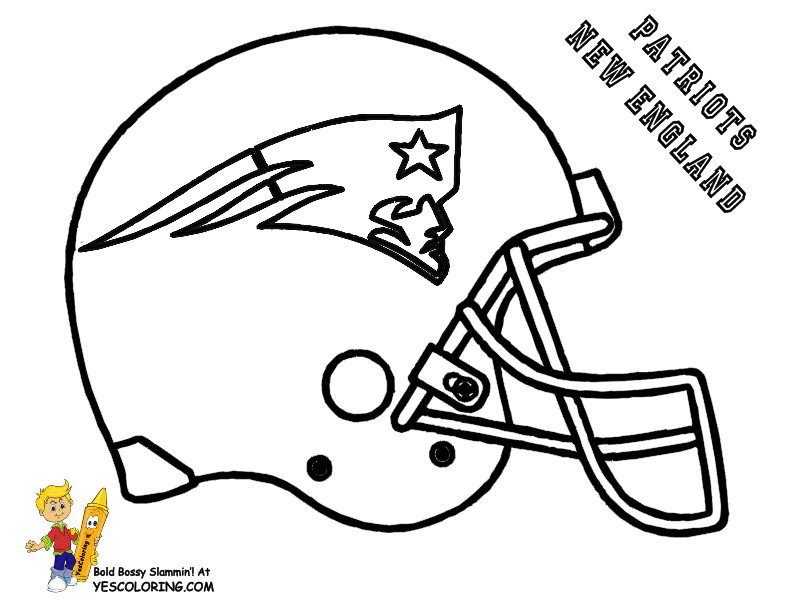 Coloring Pages For Boys Football Packers
 Football Helmet Drawing