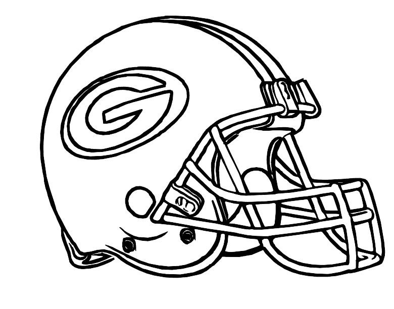 Coloring Pages For Boys Football Packers
 Football Helmet Green Bay Packers Coloring Pages