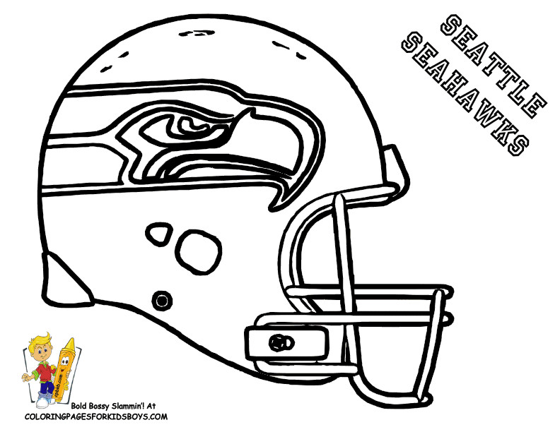 Coloring Pages For Boys Football Packers
 SEATTLE NFL coloring pages