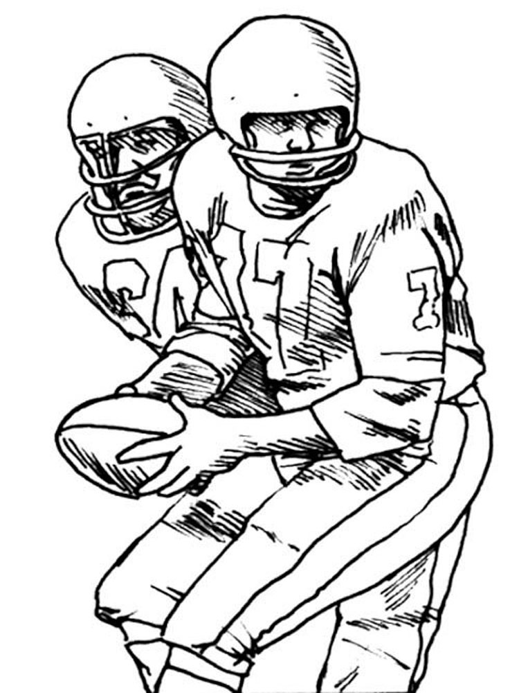 Coloring Pages For Boys Football Players
 Football Player coloring pages Free Printable Football