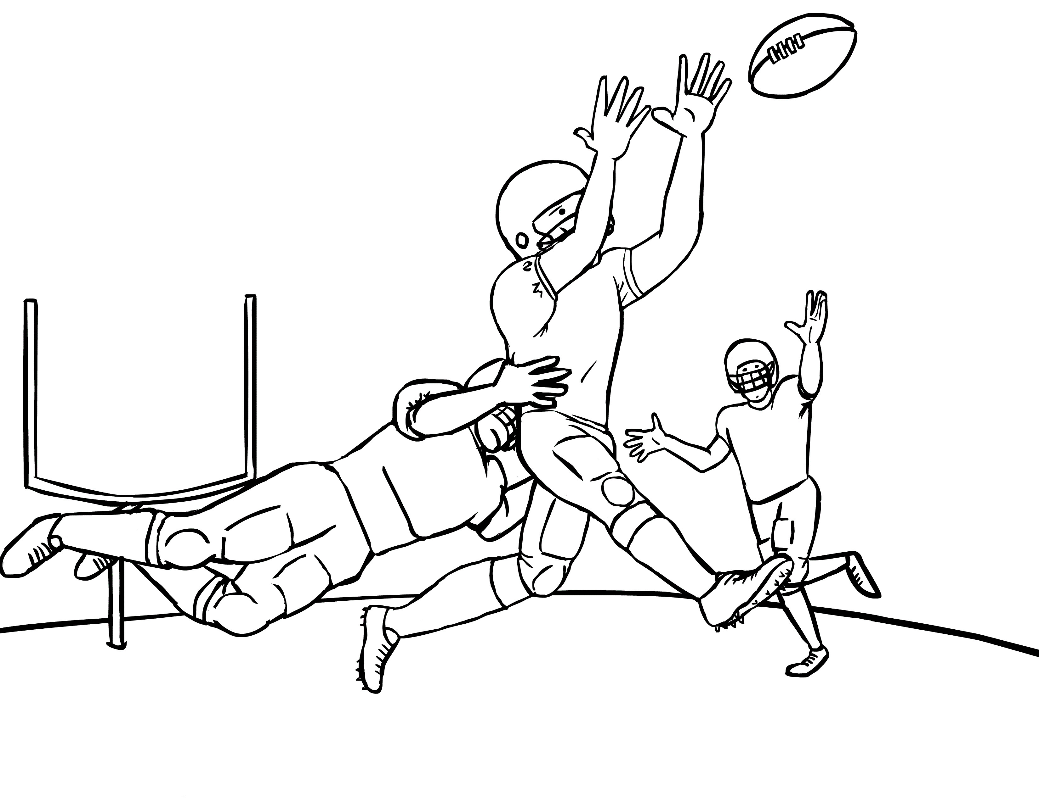 Coloring Pages For Boys Football Players
 Free Printable Football Coloring Pages for Kids Best