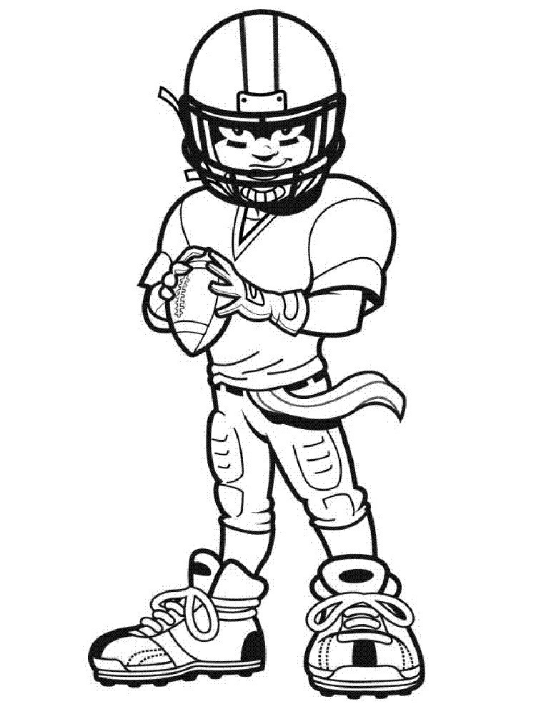 Coloring Pages For Boys Football Players
 Football Player coloring pages Free Printable Football