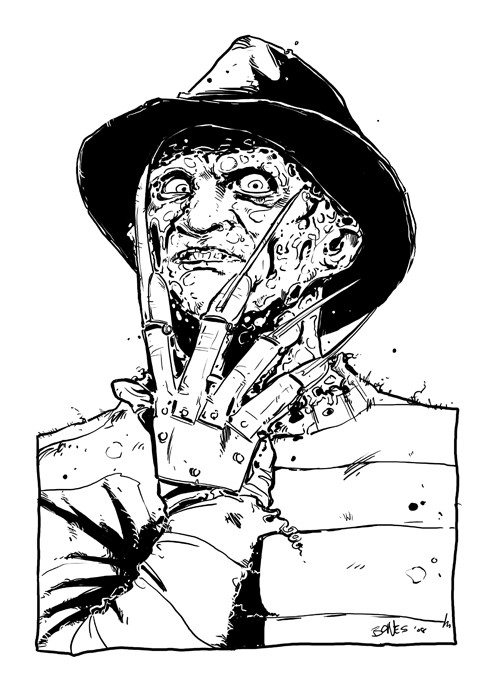 Coloring Pages For Boys Freedy Kruger
 Freddy Krueger Coloring Pages Sketch Coloring Page