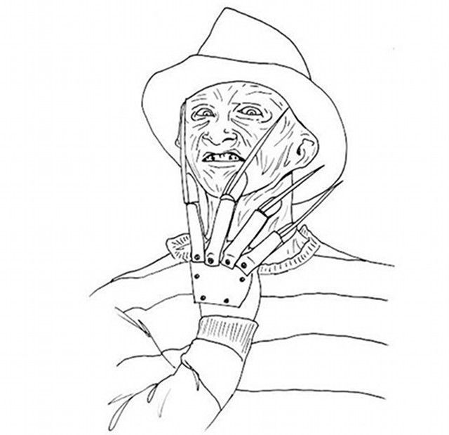 Coloring Pages For Boys Freedy Kruger
 Freddy Krueger Coloring Pages Coloring Home