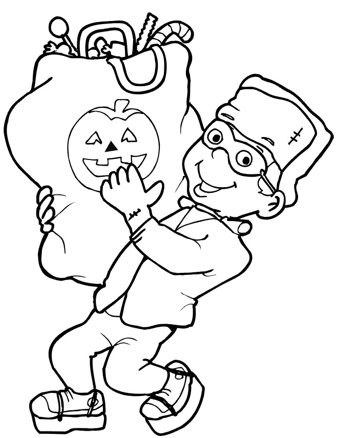Coloring Pages For Boys Halloween
 Free Printable Halloween Coloring Pages For Teenagers