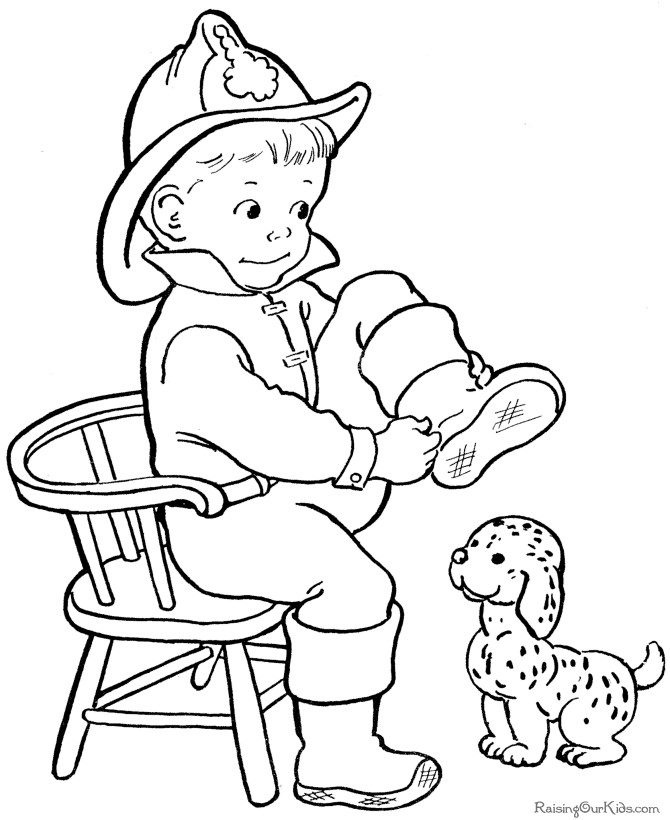 Coloring Pages For Boys Halloween
 Boy Halloween coloring page 024
