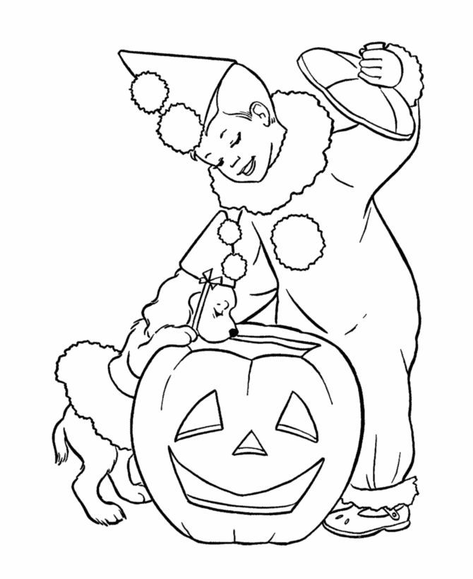 Coloring Pages For Boys Halloween
 Clown Boy Halloween Costume Halloween Costume Coloring