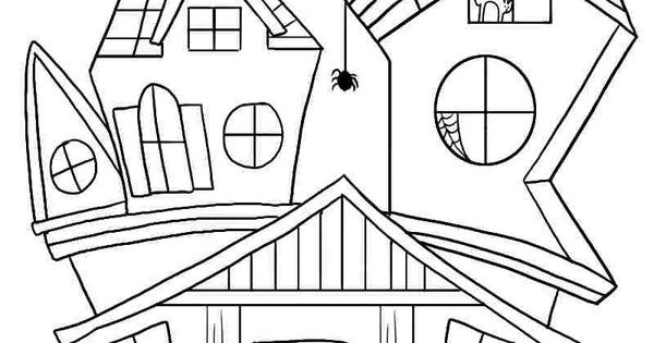Coloring Pages For Boys Halloween
 Free Printable Coloring Sheets Halloween Haunted House For