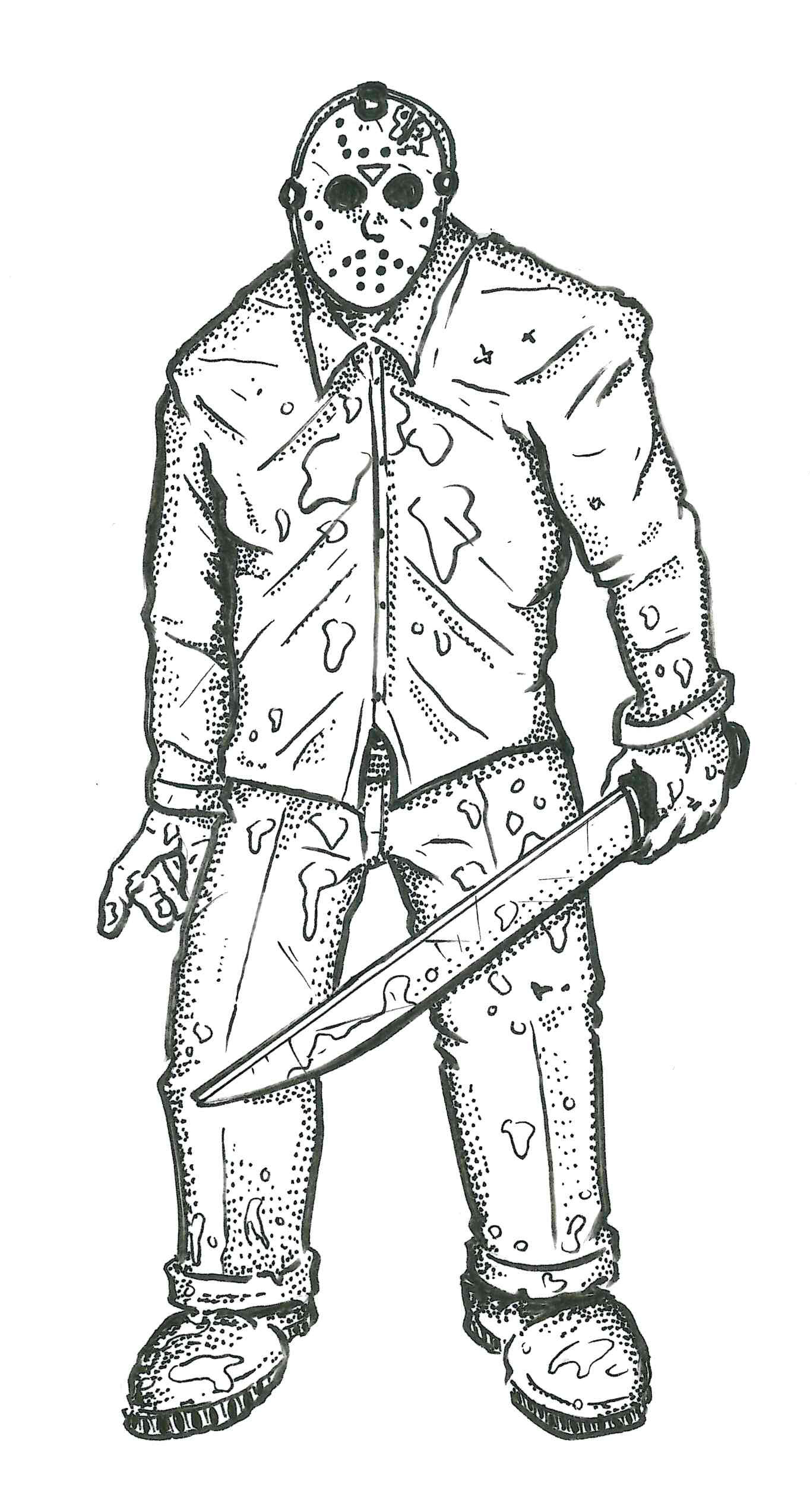 Coloring Pages For Boys Jason Voorhees
 Jason Voorhees Pages Coloring Pages