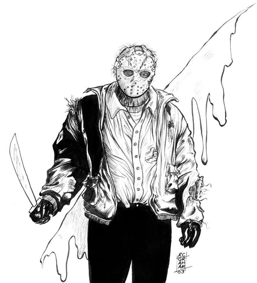 Coloring Pages For Boys Jason Voorhees
 jason voorhees coloring pages Pesquisa Google