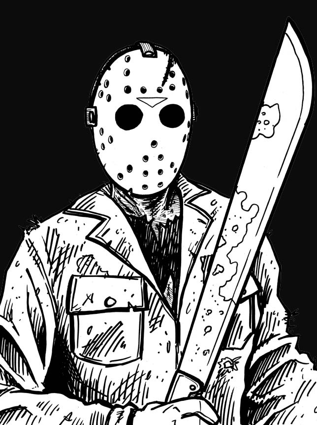 Coloring Pages For Boys Jason Voorhees
 IDIOTHEAD OFFICIAL SITE OF ADAM TALLEY October 2010