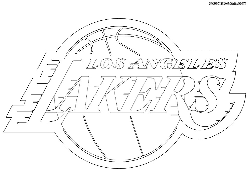 Coloring Pages For Boys Lakers
 NBA logos coloring pages