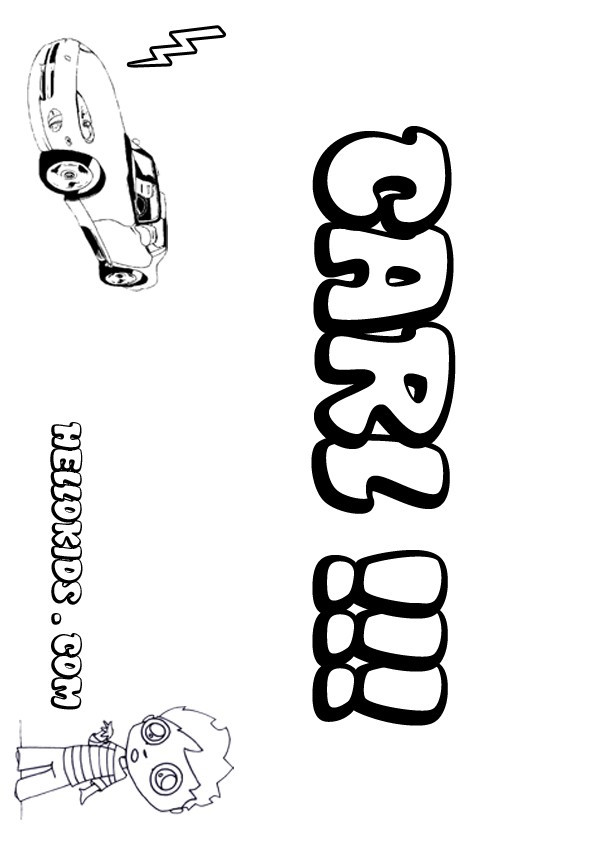 Coloring Pages For Boys Names
 Carl coloring pages Hellokids