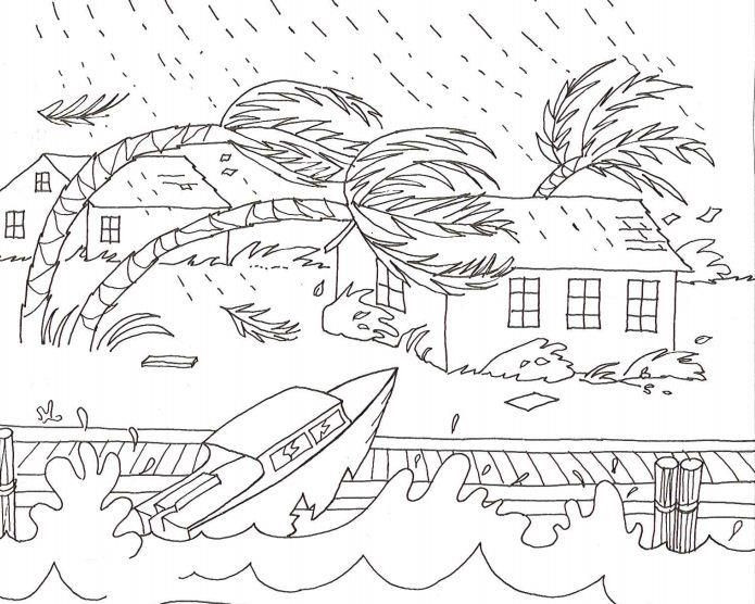 Coloring Pages For Boys Nature
 Natural Disaster Coloring Book Kids Crafts