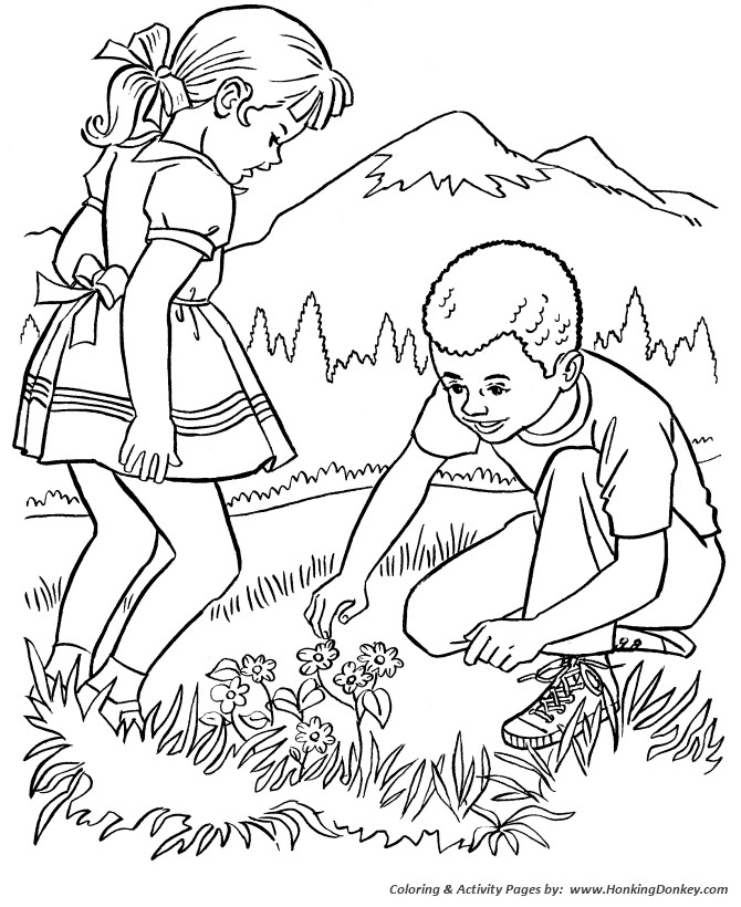 Coloring Pages For Boys Nature
 Farm Work and Chores Coloring Pages