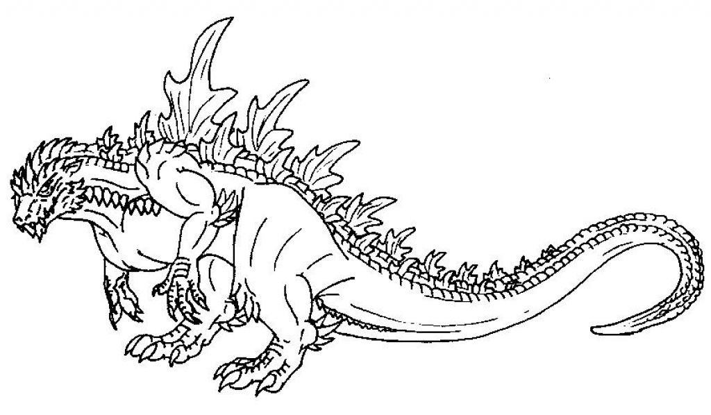 Coloring Pages For Boys Of Godzilla
 line Godzilla Coloring Page