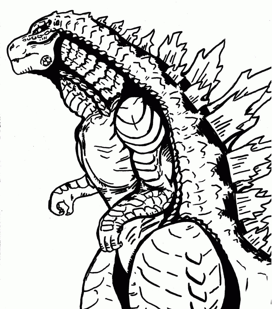Coloring Pages For Boys Of Godzilla
 Godzilla 2014 Coloring Page Coloring Home