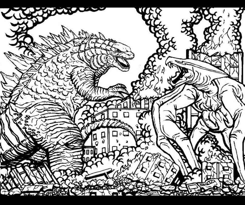 Coloring Pages For Boys Of Godzilla
 11 Pics of Muto Godzilla Coloring Pages Coloring Pages