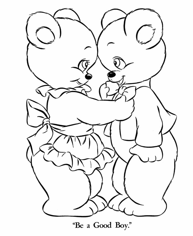 Coloring Pages For Boys Of Teddy
 BlueBonkers Teddy Bear Coloring Page Sheets Mama and