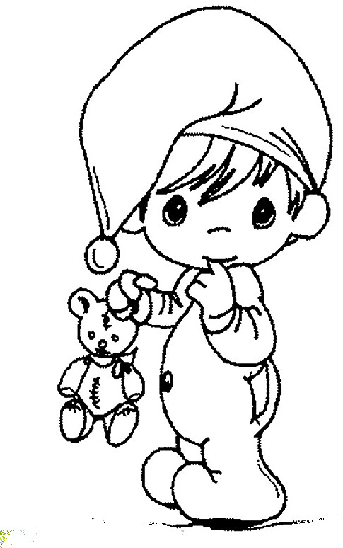 Coloring Pages For Boys Of Teddy
 Baby And Teddy Bear Coloring Pages Baby Coloring Pages