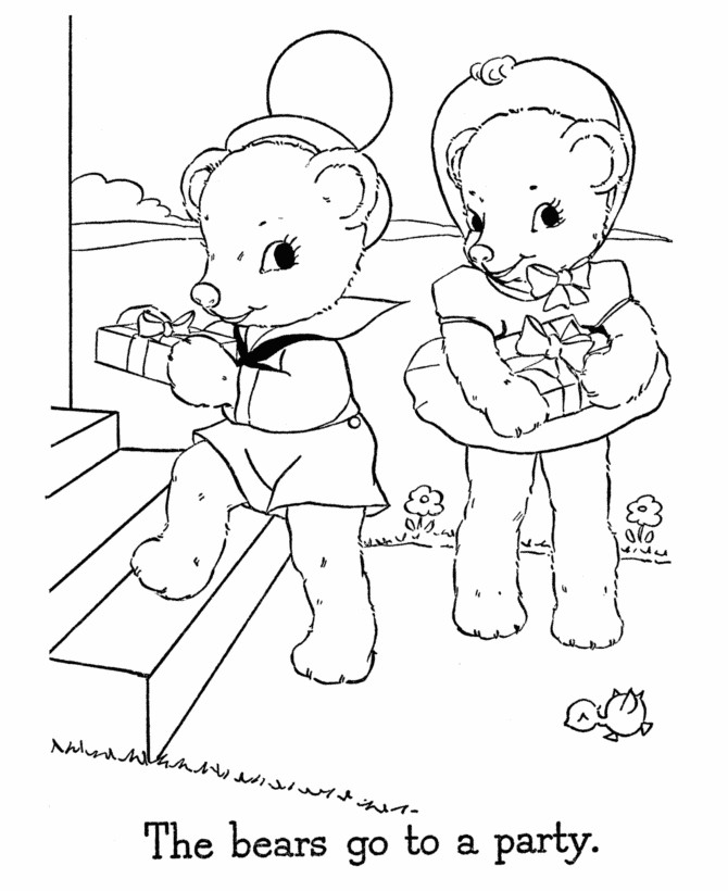 Coloring Pages For Boys Of Teddy
 Boy And Girl Coloring Pages Coloring Home