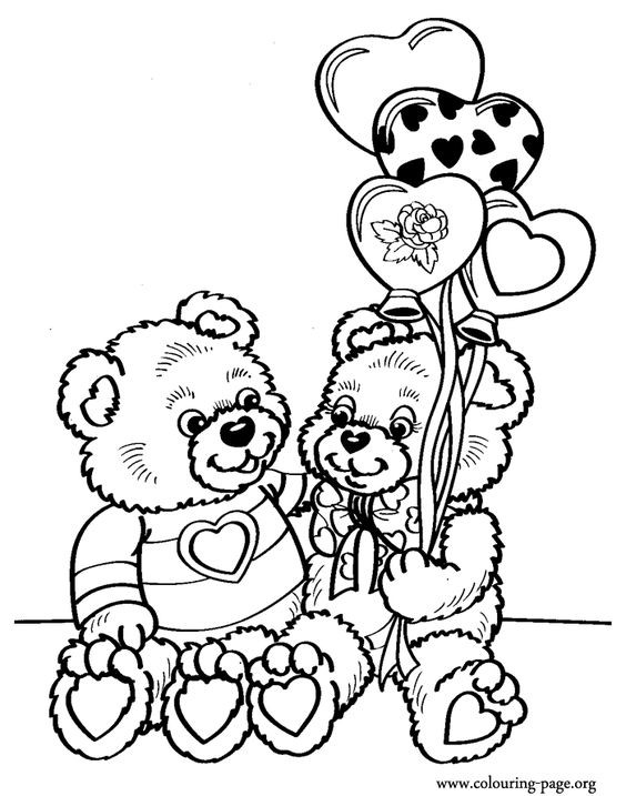 Coloring Pages For Boys Of Teddy
 valentine s coloring pages