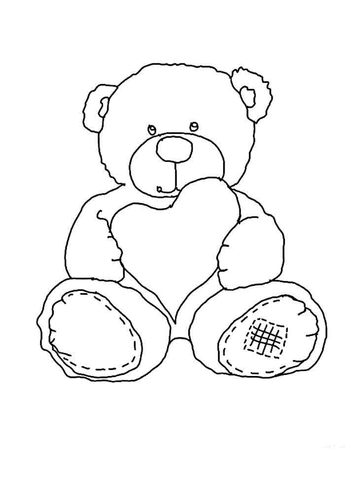Coloring Pages For Boys Of Teddy
 Teddy bear coloring pages for girls to print for free