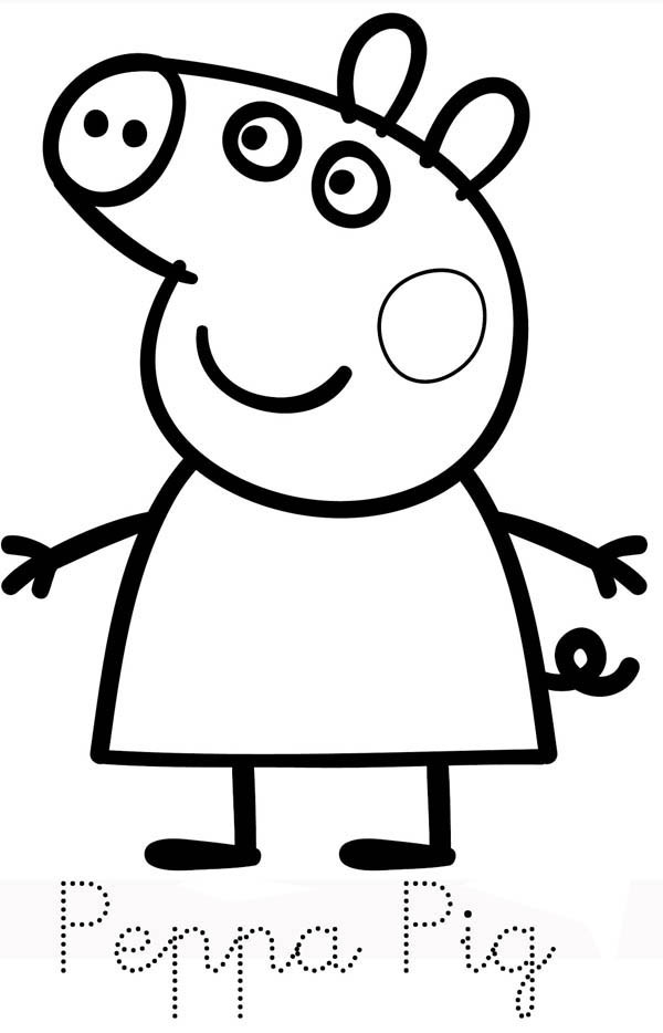 Coloring Pages For Boys Peppa Pig
 Picture Peppa Pig Coloring Page Coloring Sky
