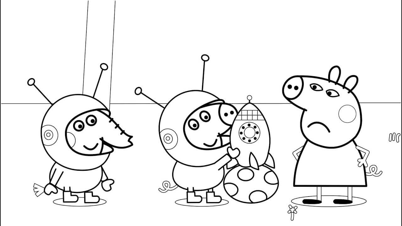 Coloring Pages For Boys Peppa Pig
 30 Printable Peppa Pig Coloring Pages You Won t Find Anywhere