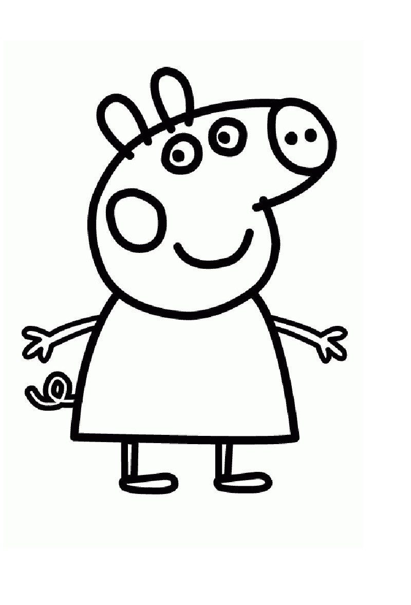 Coloring Pages For Boys Peppa Pig
 Peppa Pig Coloring Pages