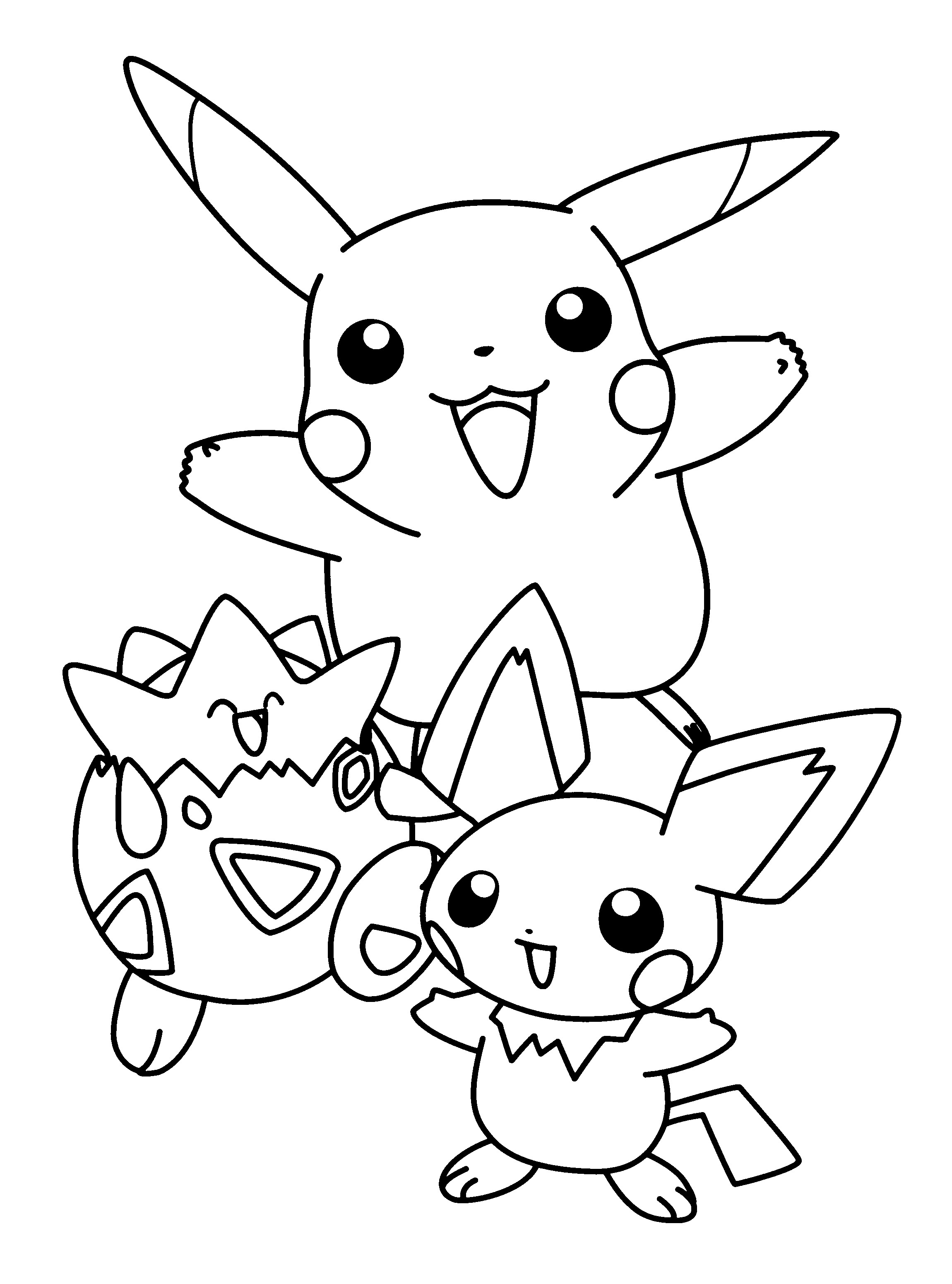 Coloring Pages For Boys Pikachu
 Pokemon Coloring Pages Join your favorite Pokemon on an
