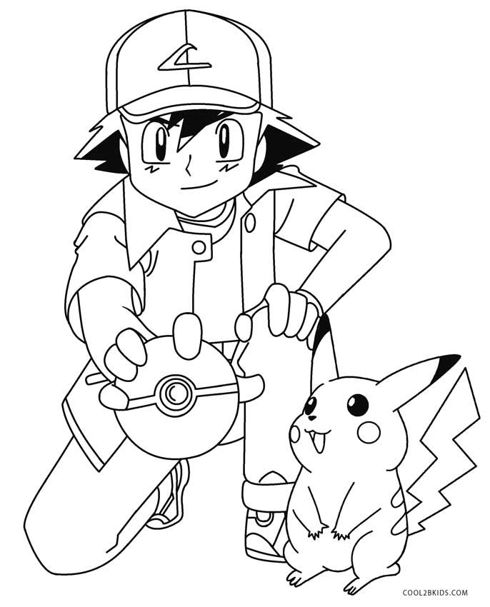Coloring Pages For Boys Pikachu
 Printable Pikachu Coloring Pages For Kids