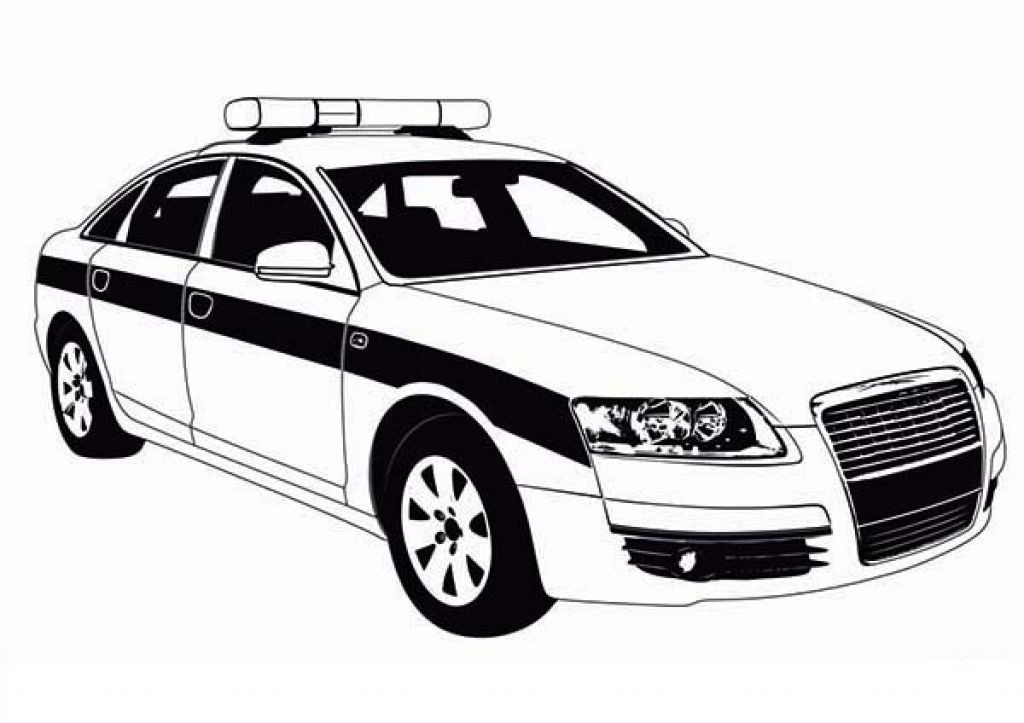 Coloring Pages For Boys Police Car
 Police Car Patrol Picture To Color For Kids