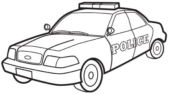 Coloring Pages For Boys Police Car
 Police car colouring page Printables