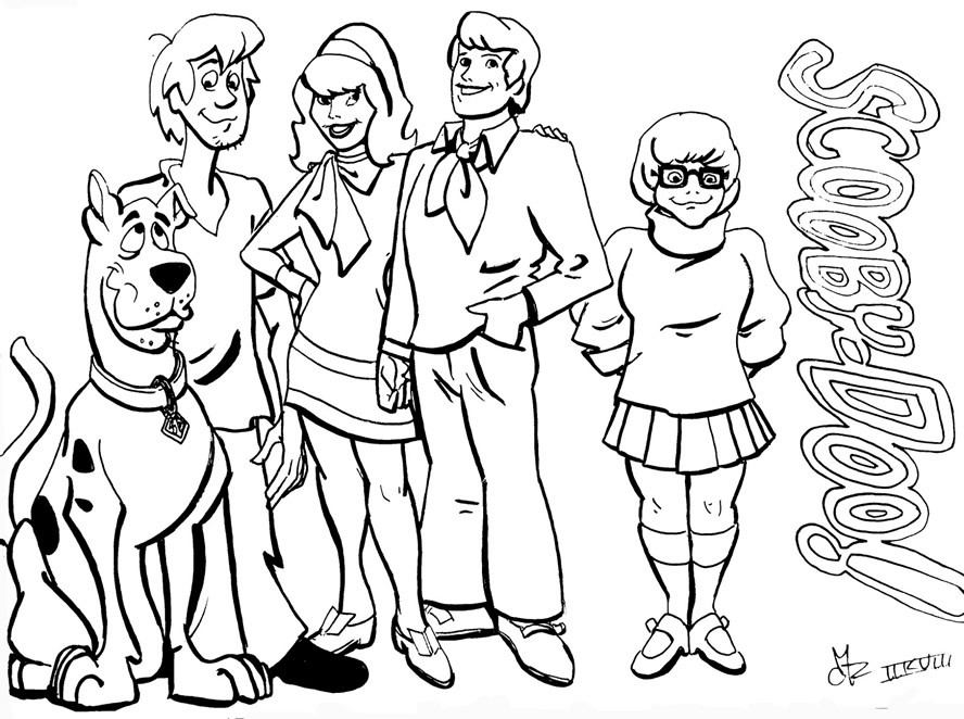 Coloring Pages For Boys Scooby Doo
 Scooby Doo Coloring Pages Dr Odd