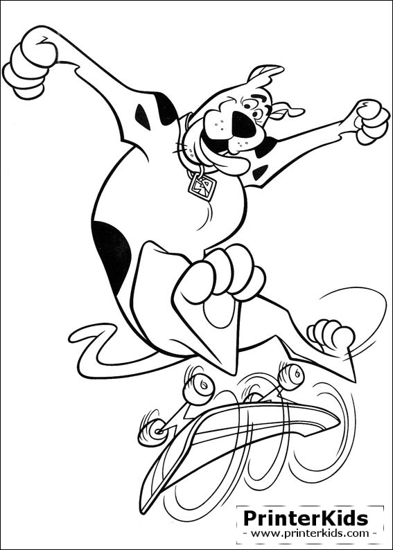 Coloring Pages For Boys Scooby Doo
 Scooby Doo coloring page